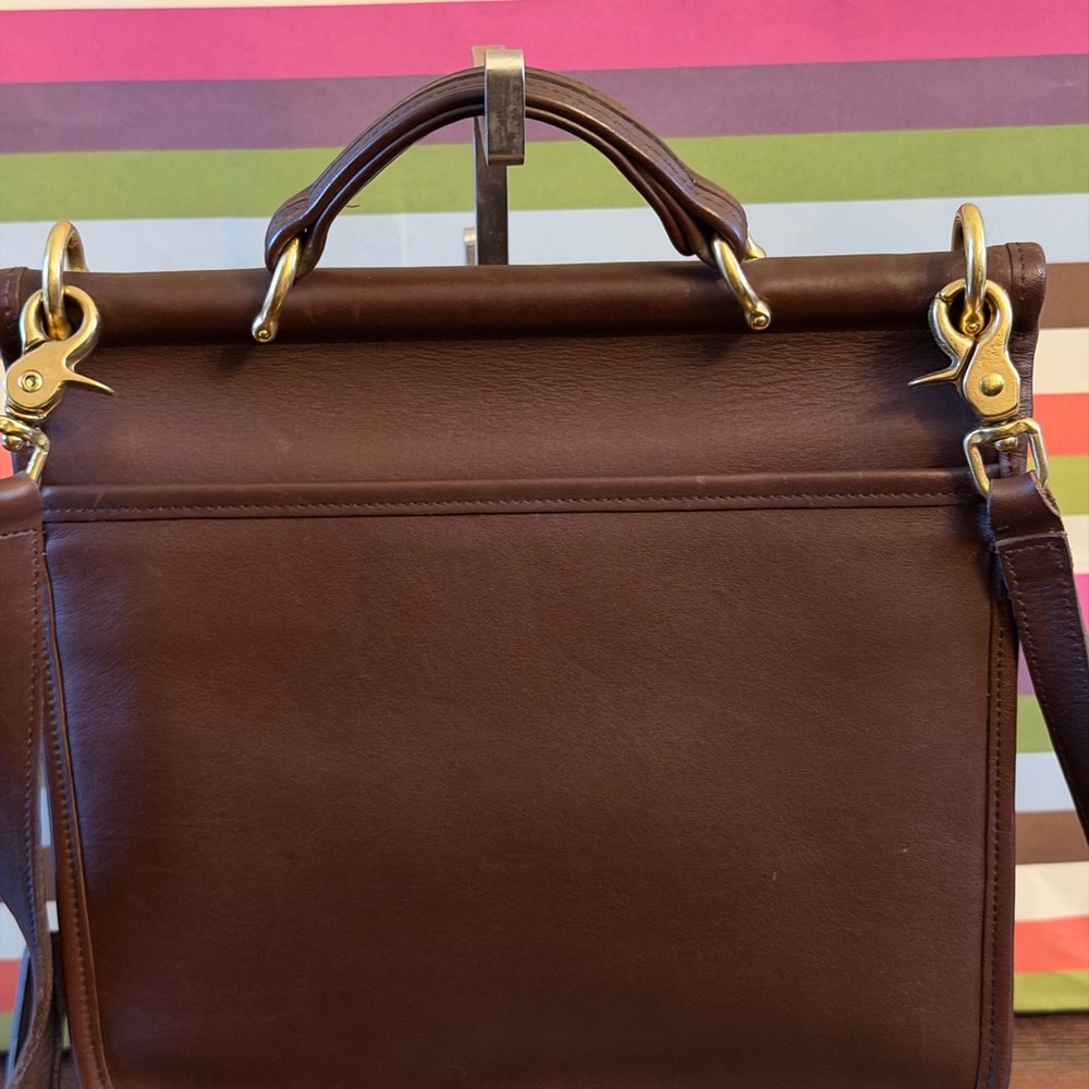Coach Willis Style #9927 Brown Leather Crossbody Bag, Vintage, rare find! - Picture 4 of 10